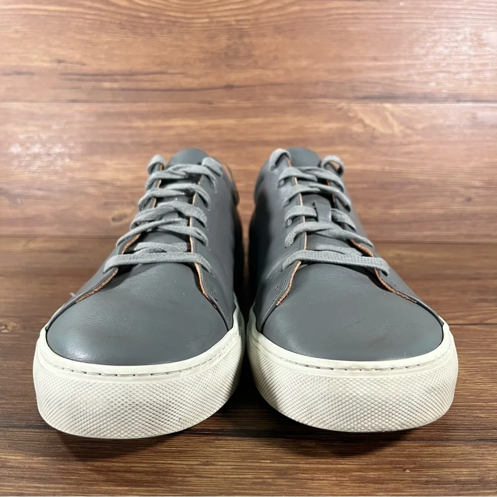 M. GEMI ‘The Lucente’ Gray Leather Sneakers Oxfords Men’s Size 12 (45) Shoes‎